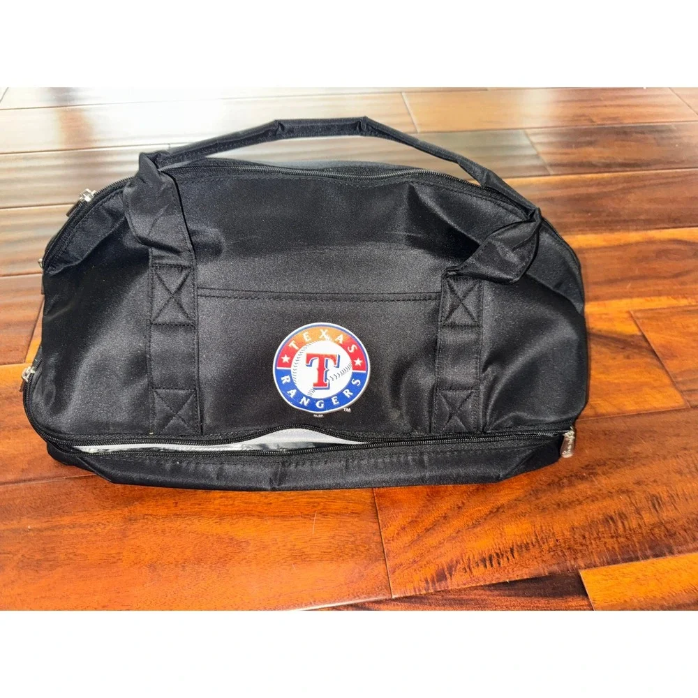 Texas Rangers Black Duffel Bag‎ Travel Carry On Picnic Time